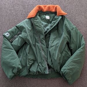 FP Movement by Free People Olive Puffer with Rust Collar